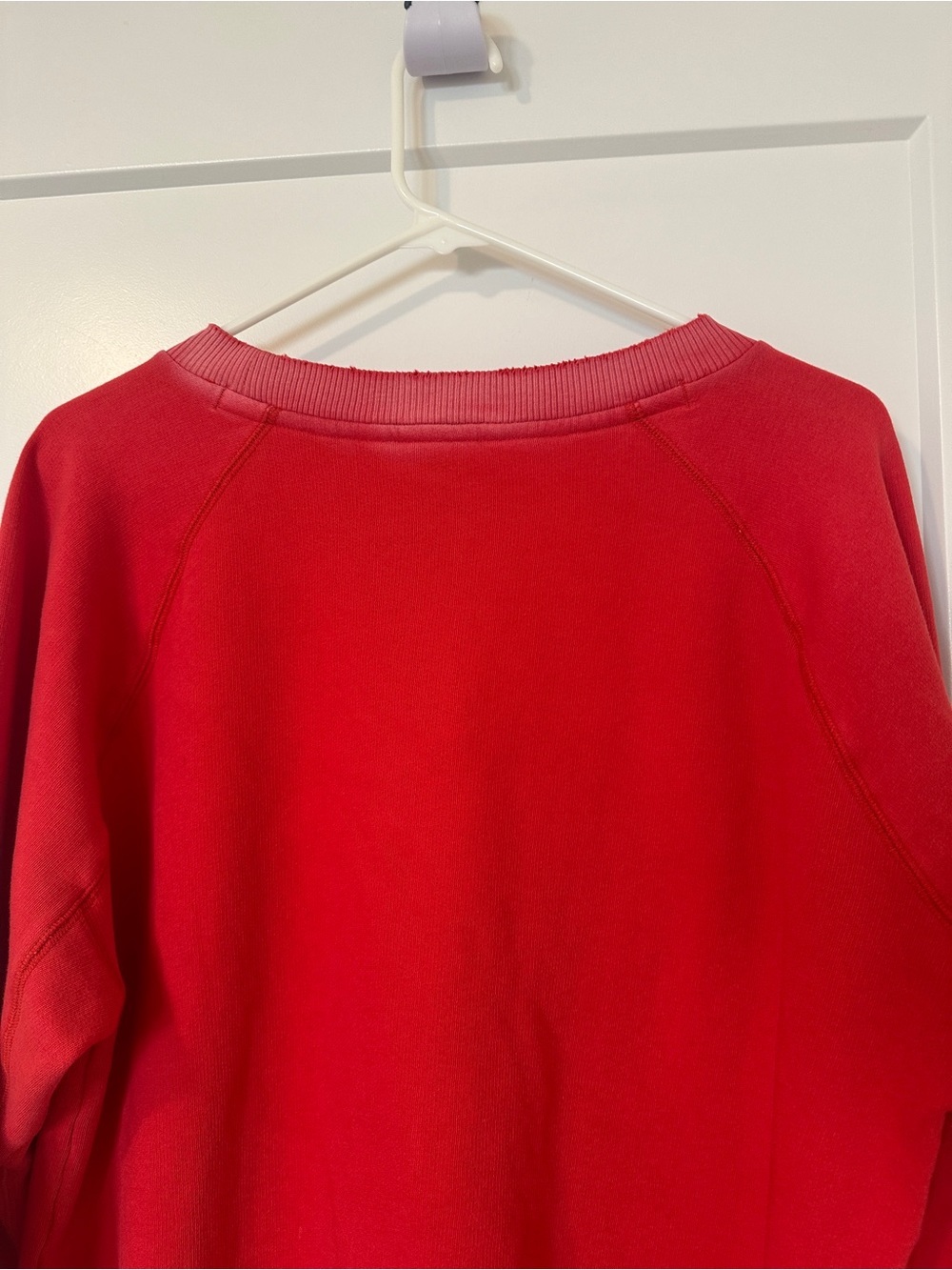Victorias Secret PINK Red Distressed Logo Crewneck Sweatshirt Size Medium - Picture 12 of 14
